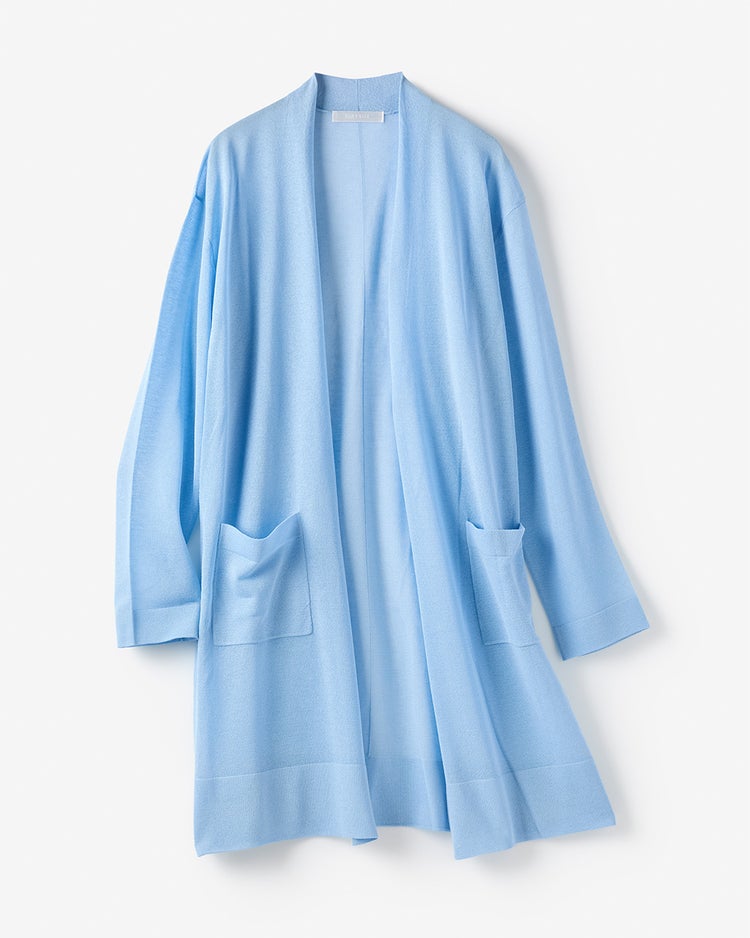 スパークリングニット・着流しカーディガン 詳細画像 ライトブルー 2