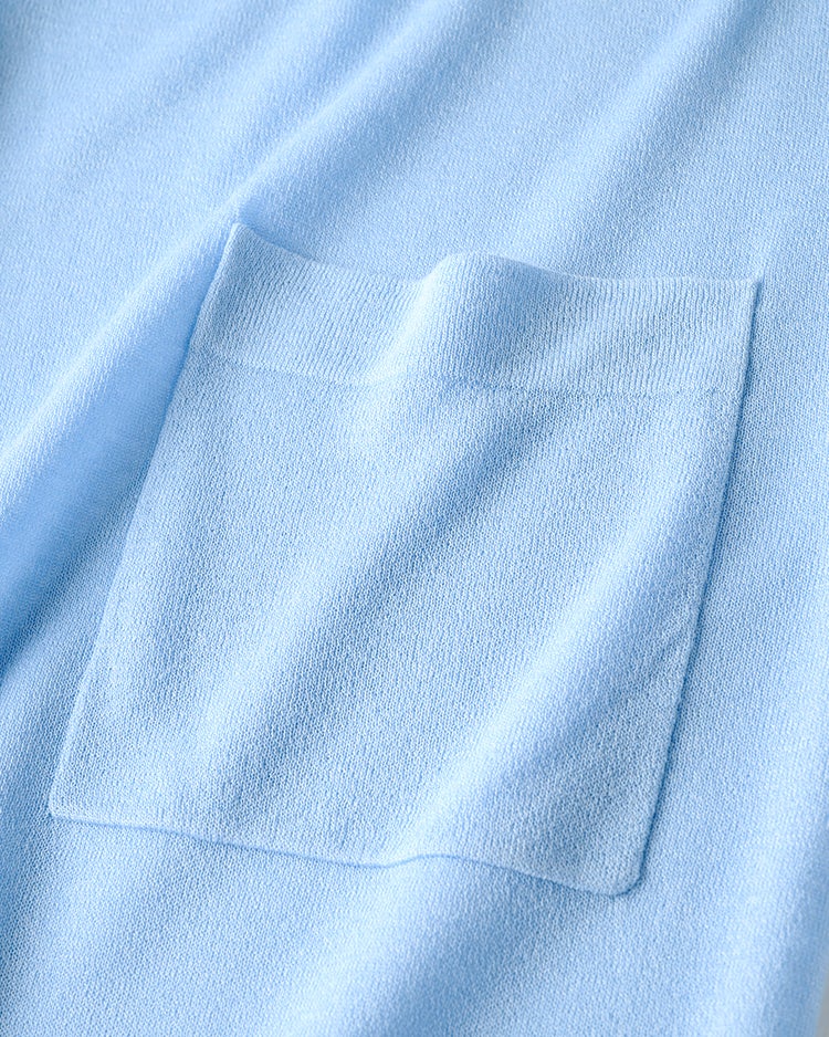 スパークリングニット・着流しカーディガン 詳細画像 ライトブルー 3