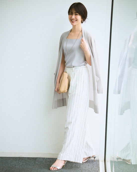 スパークリングニット・着流しカーディガン