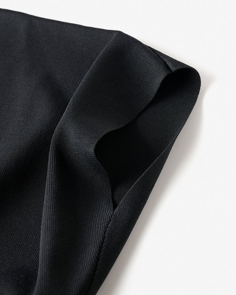 UVカット・前後２WAY総針編みプルオーバー 詳細画像 ブラック 4