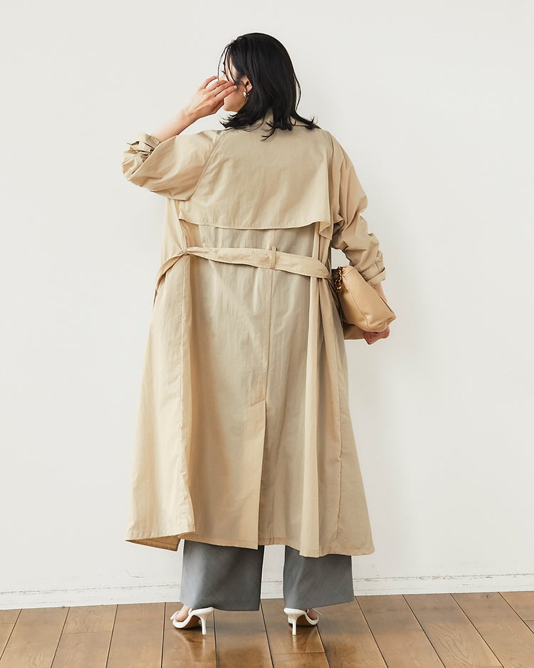ハイカウントツイル・トレンチコート 詳細画像 サンドベージュ 6
