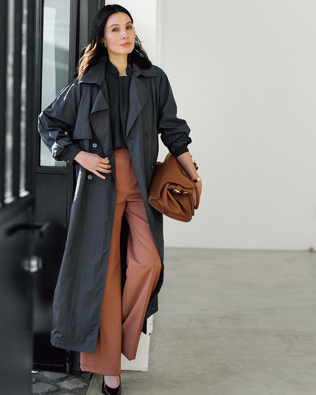 ハイカウントツイル・トレンチコート/DoCLASSE