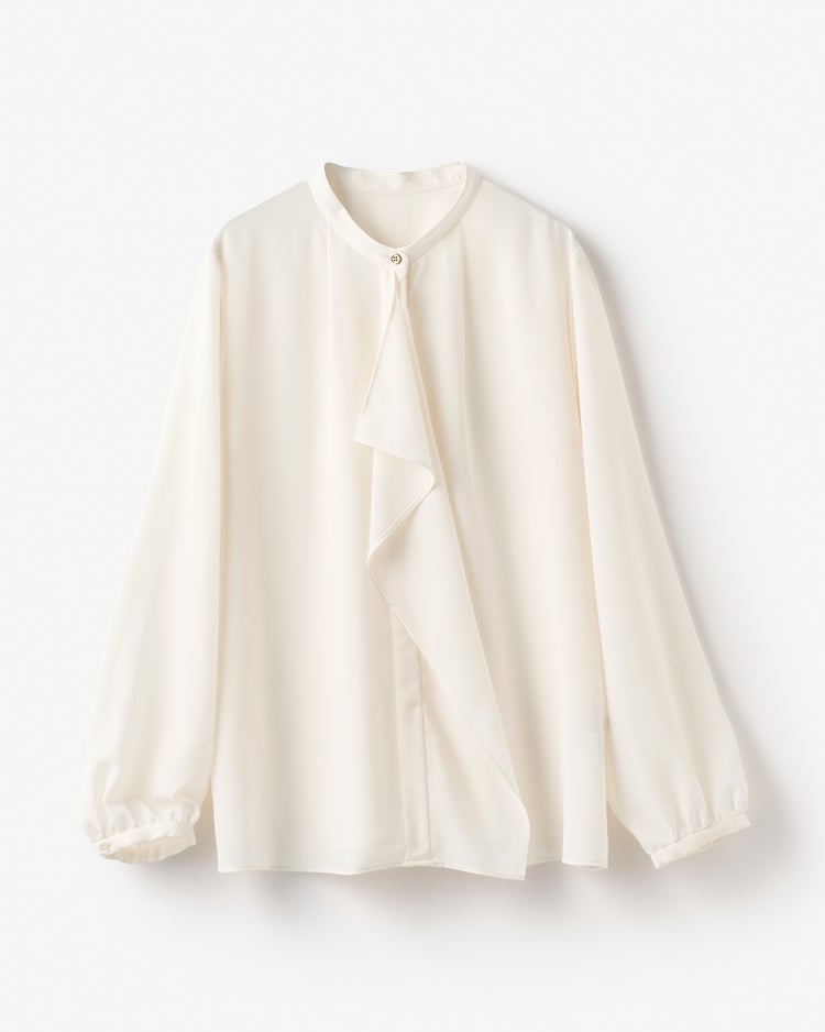 クレールジョーゼット・ラッフルブラウス 詳細画像 オフホワイト 3