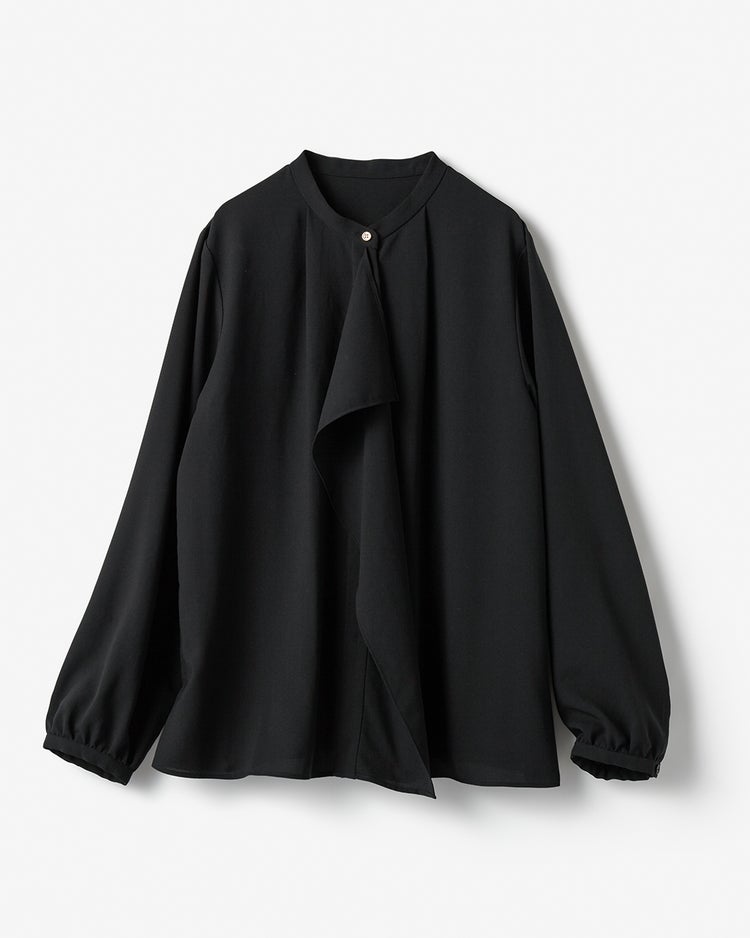 クレールジョーゼット・ラッフルブラウス 詳細画像 ブラック 4