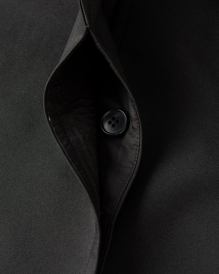 高密度ダブルクロス・ステンカラーコート 詳細画像 ブラック 5