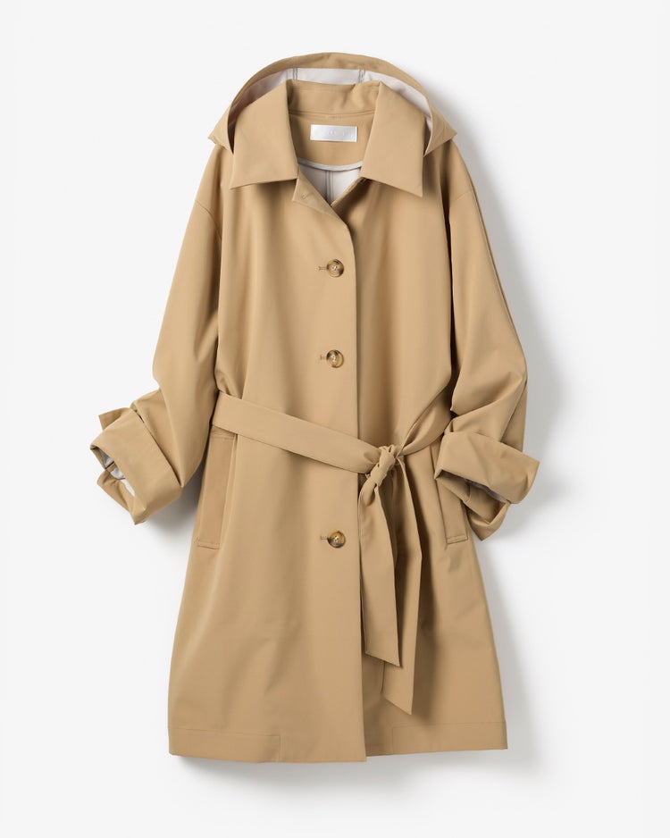 シャットウインド・ステンカラーロングコート 詳細画像 ベージュ 2