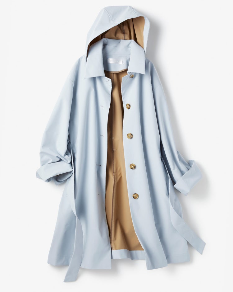 シャットウインド・ステンカラーロングコート 詳細画像 ライトブルー 4