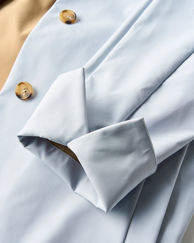 シャットウインド・ステンカラーロングコート 詳細画像 ライトブルー 7