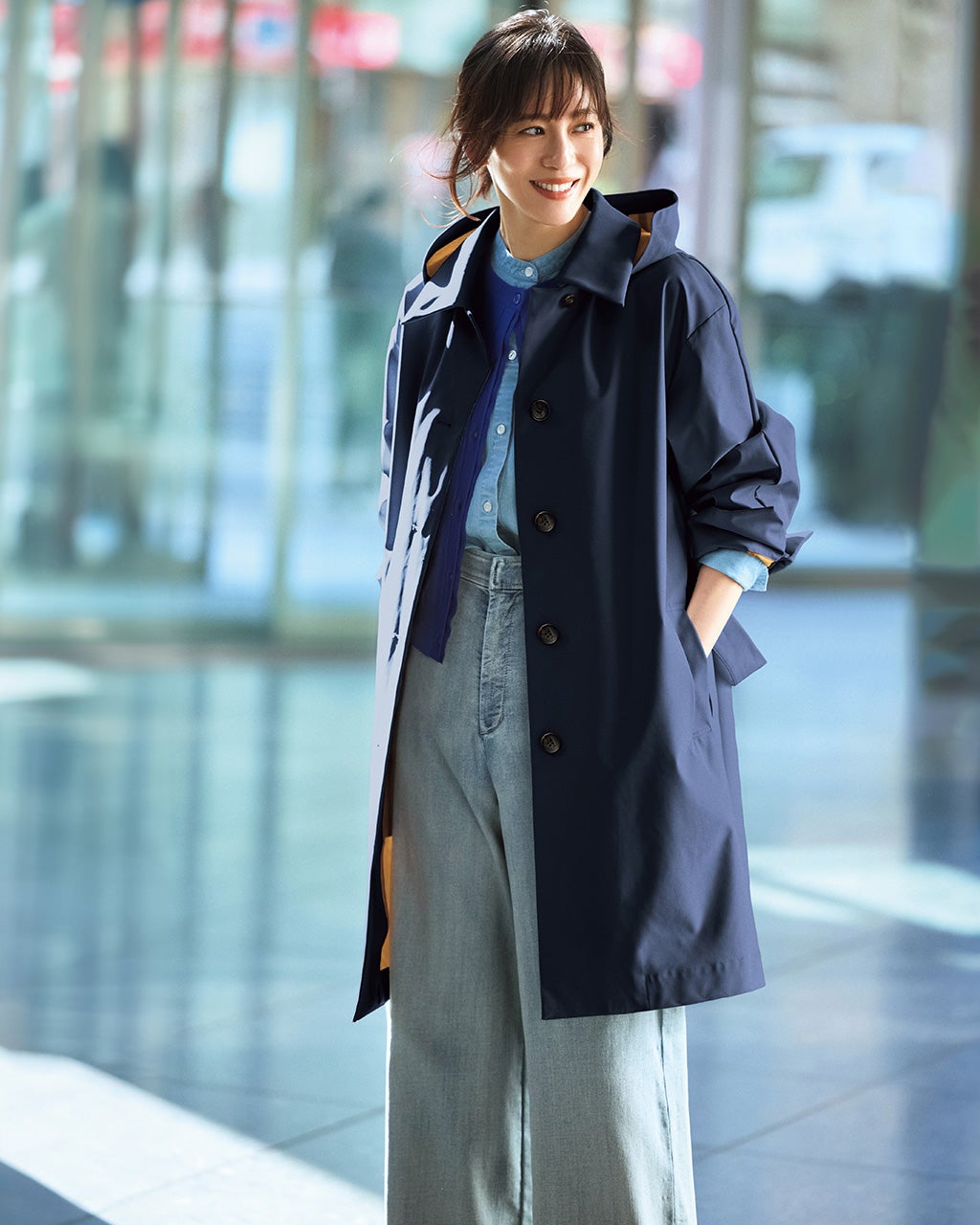 【新品未使用・タグ付き】定価3万DoCLASSE コート　ピンクベージュ　１５号 レディース コート（ピンク）一覧/40代50代からのファッション通販