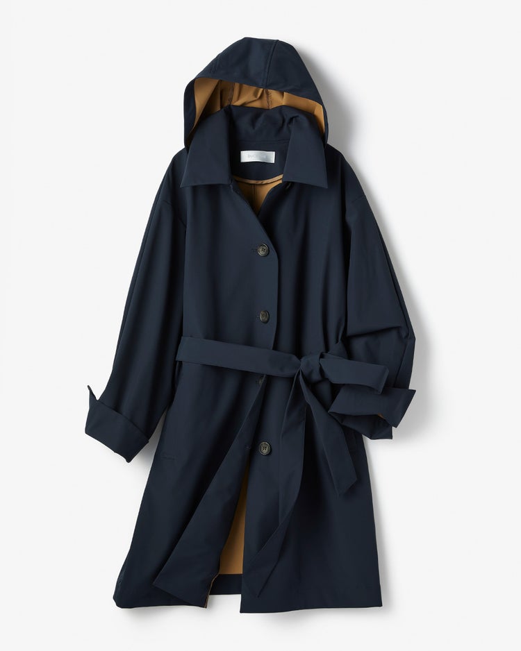 シャットウインド・ステンカラーロングコート 詳細画像 ミッドナイトブルー 3