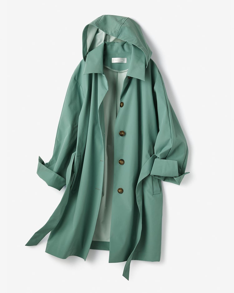 シャットウインド・ステンカラーロングコート 詳細画像 ミストグリーン 4