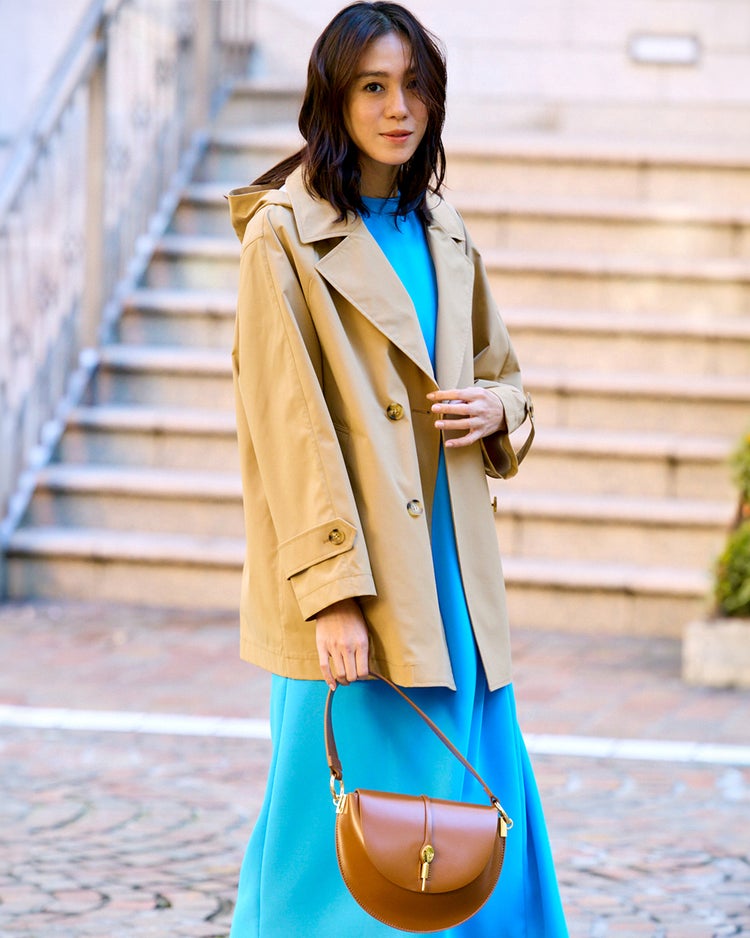 シャットウインド・ダブルブレストコート 詳細画像 ベージュ 1