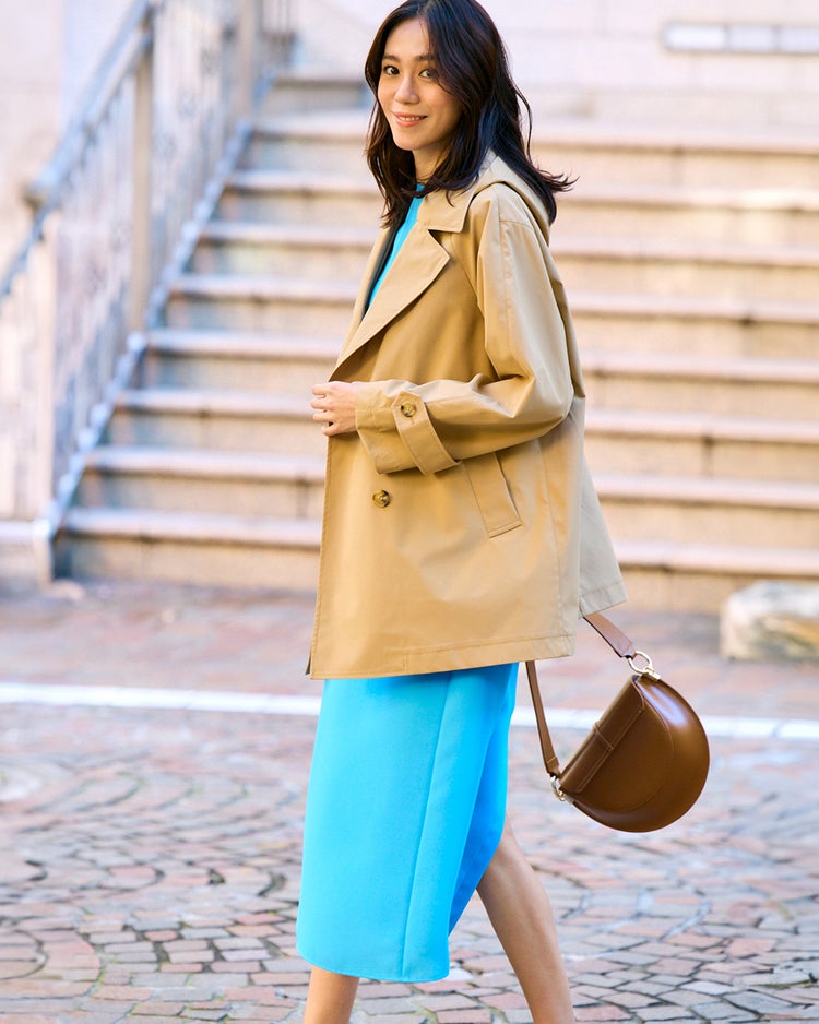 シャットウインド・ダブルブレストコート 詳細画像 ベージュ 2