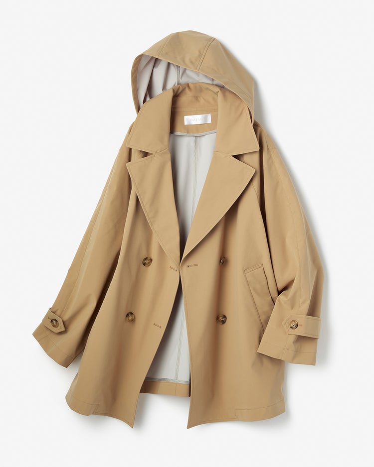 シャットウインド・ダブルブレストコート 詳細画像 ベージュ 4