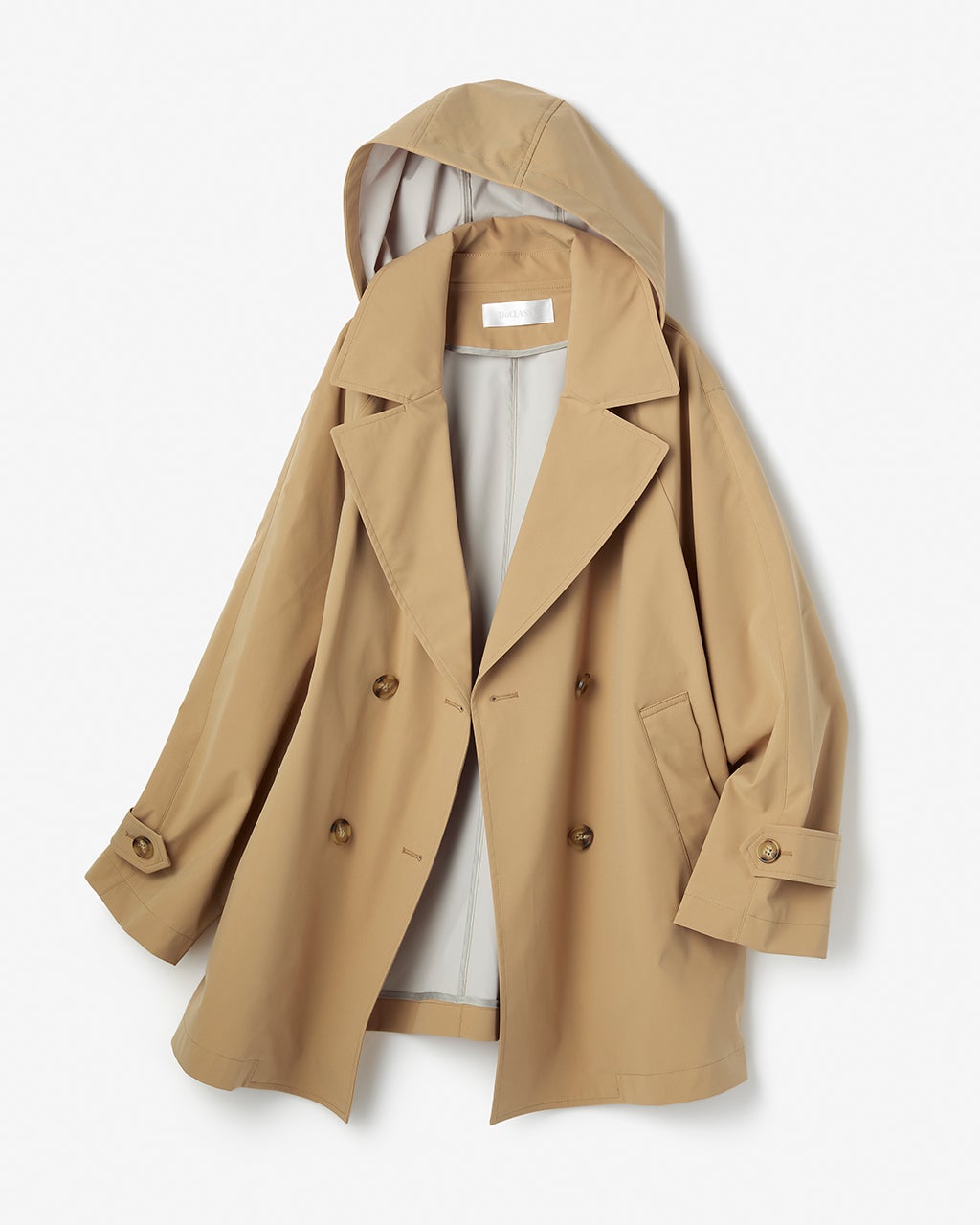 MARELLA ベージュ ダブルブレストコート シャットウインド・ダブルブレストコート/DoCLASSE