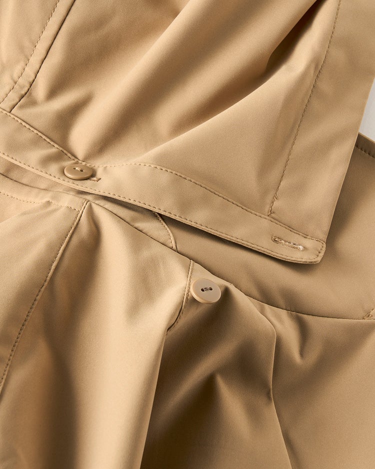 シャットウインド・ダブルブレストコート 詳細画像 ベージュ 5