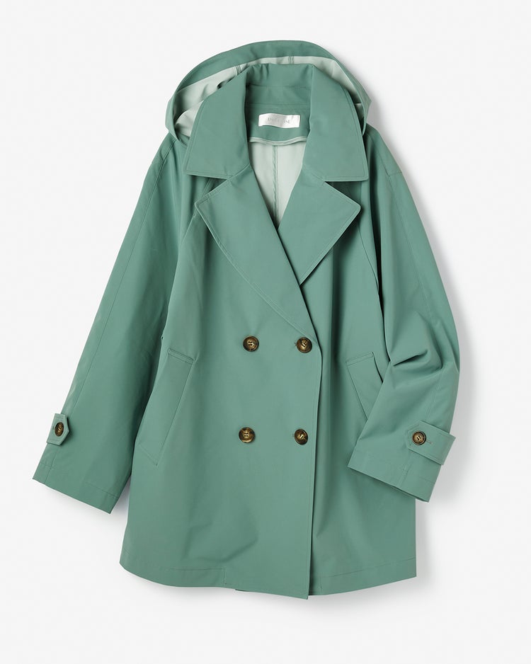 シャットウインド・ダブルブレストコート 詳細画像 ミストグリーン 2