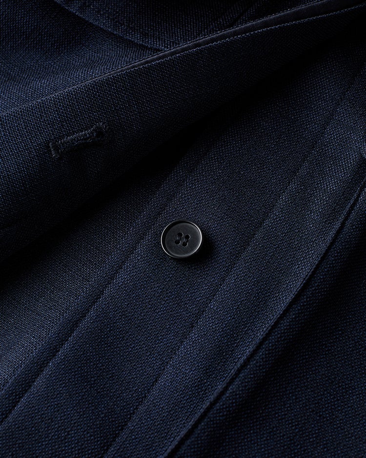 ブッチャー織り・ロングジャケット 詳細画像 ミッドナイトブルー 6
