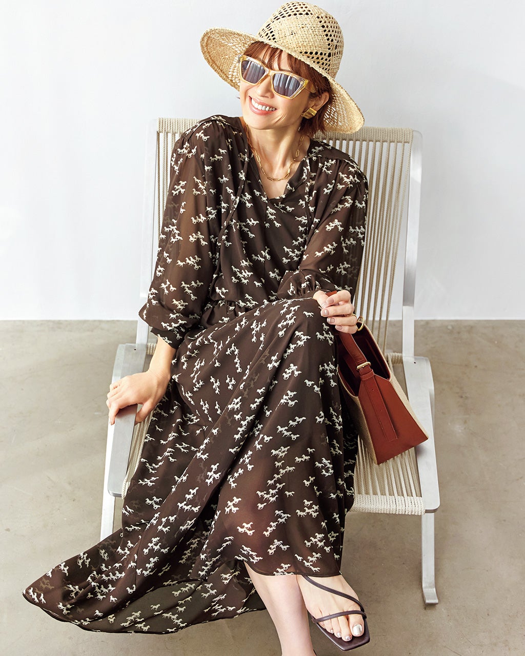 ワンピース（ブラウン）一覧/40代50代からのファッション通販 DoCLASSE