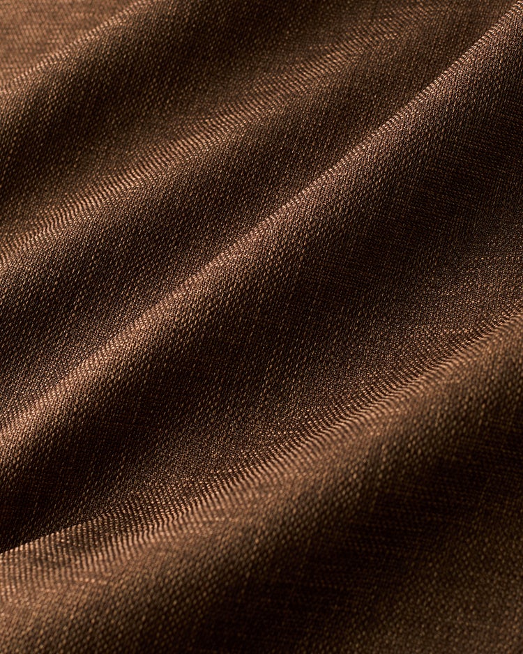 ブッチャー織り・ポケットシャツワンピ 詳細画像 ブラウン 3