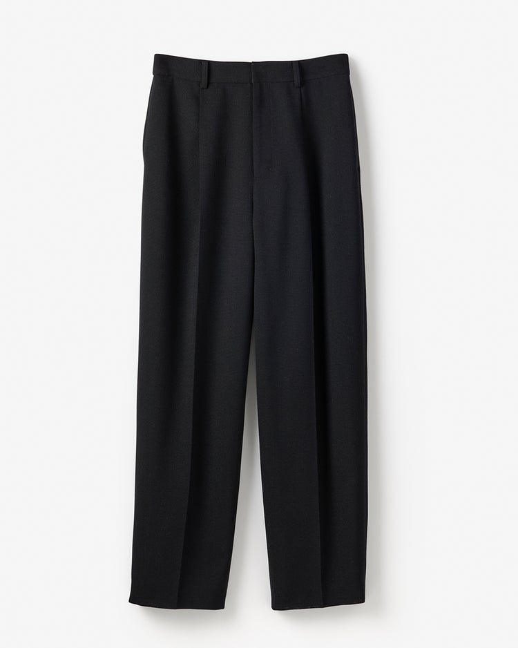 バルキーリネンタッチ・カーブテーパードパンツ 詳細画像 ダークネイビー 2