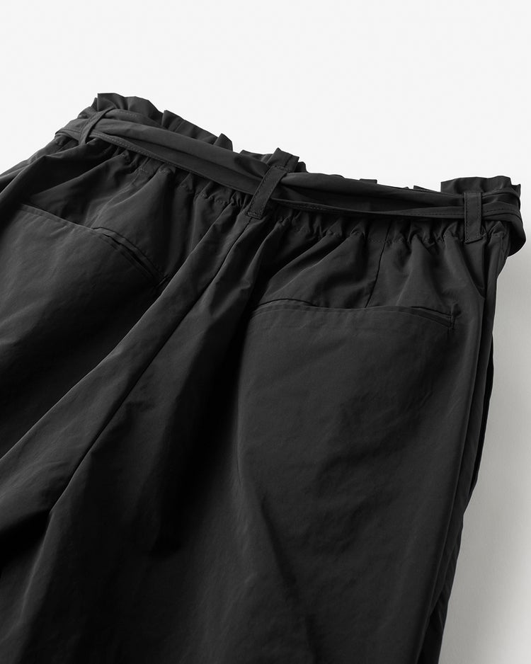 ハイカウントタフタ・イージーバレルパンツ 詳細画像 ブラック 6