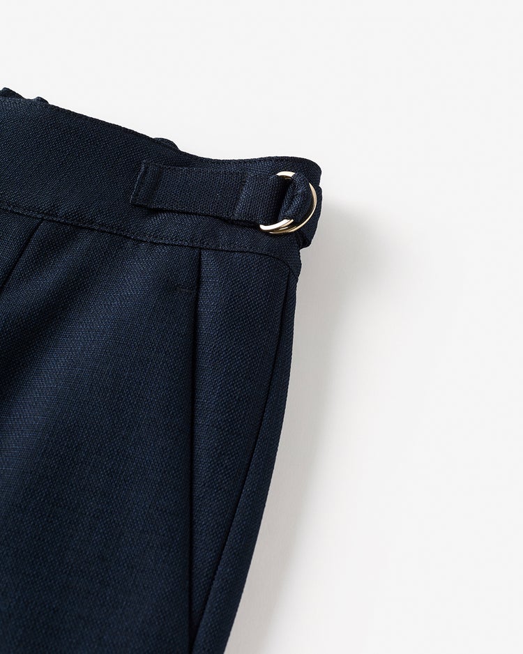 ブッチャー織り・タックワイドパンツ 詳細画像 ミッドナイトブルー 6