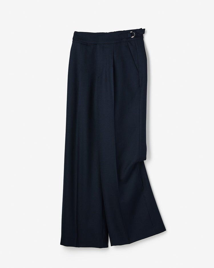 ブッチャー織り・タックワイドパンツ 詳細画像 ミッドナイトブルー 7