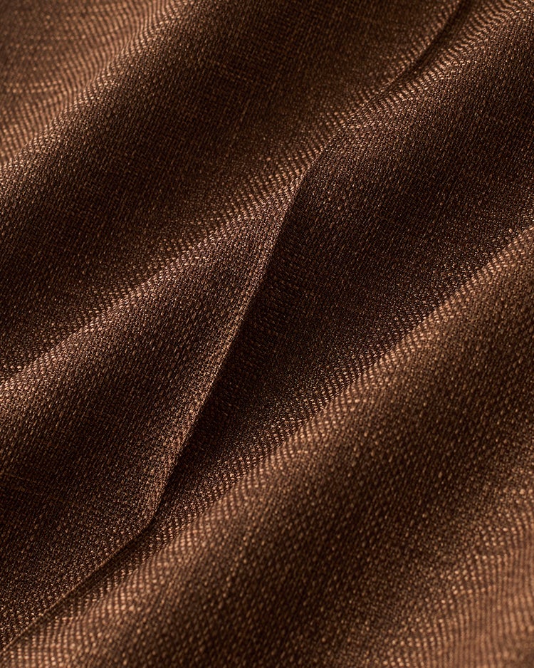 ブッチャー織り・タックワイドパンツ 詳細画像 ブラウン 3