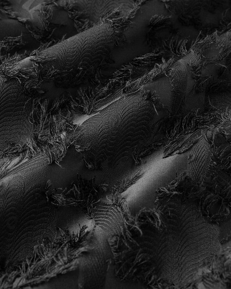 カットジャカード・ワイドパンツ 詳細画像 ブラック 5