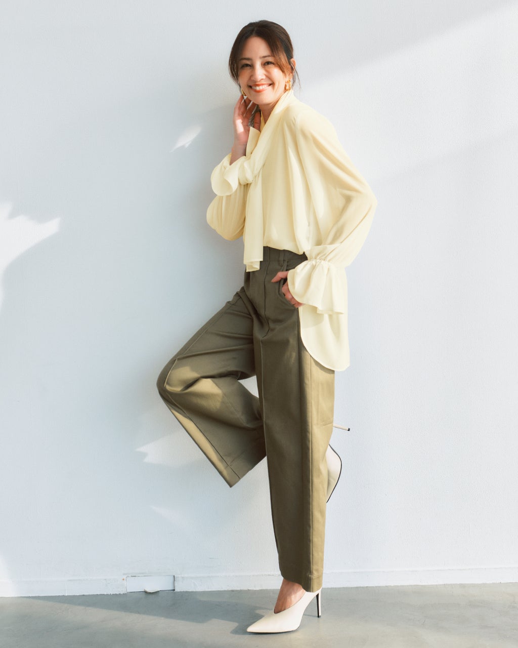 レディース シャツ・ブラウス（イエロー）一覧/40代50代からの