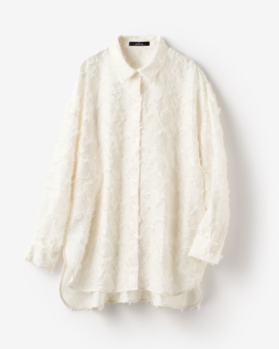カットジャカード・フォルムシャツ