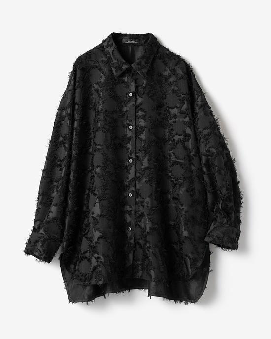 カットジャカード・フォルムシャツ