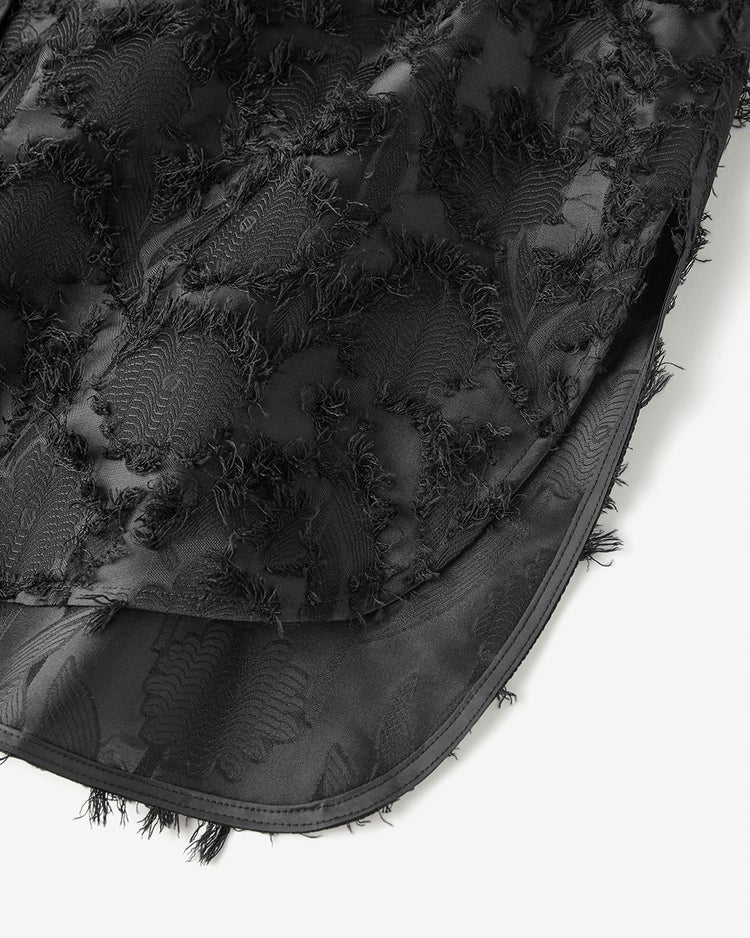 カットジャカード・フォルムシャツ 詳細画像 ブラック 5