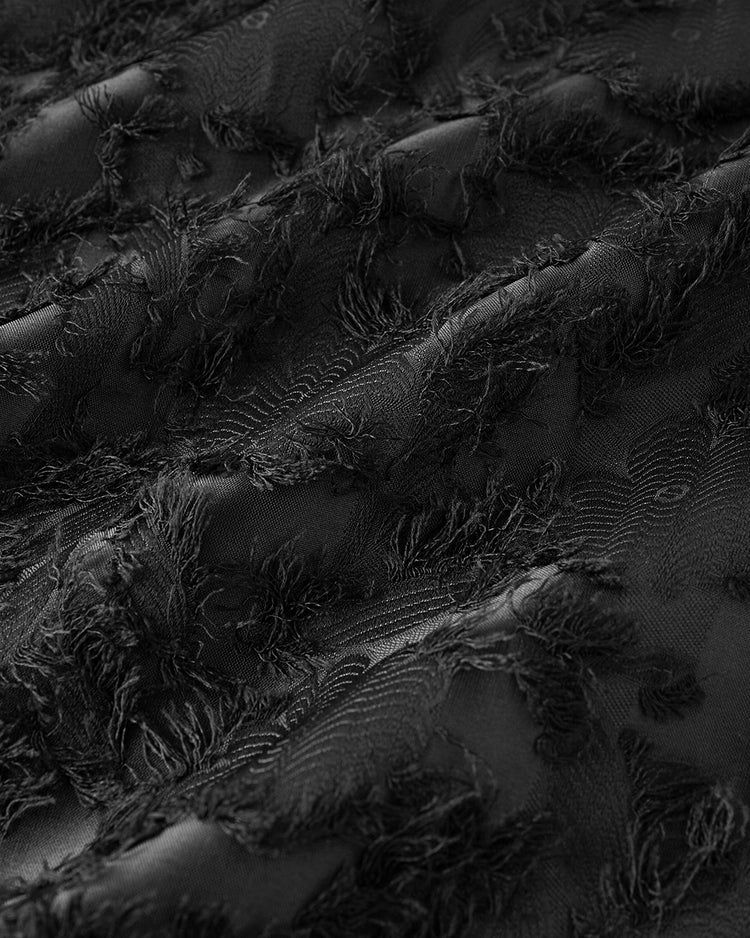 カットジャカード・フォルムシャツ 詳細画像 ブラック 7