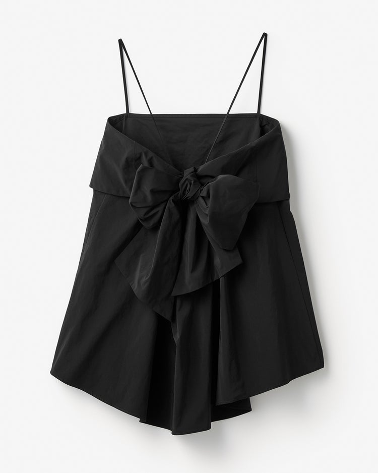 ハイカウントタフタ・リボンキャミソール 詳細画像 ブラック 6