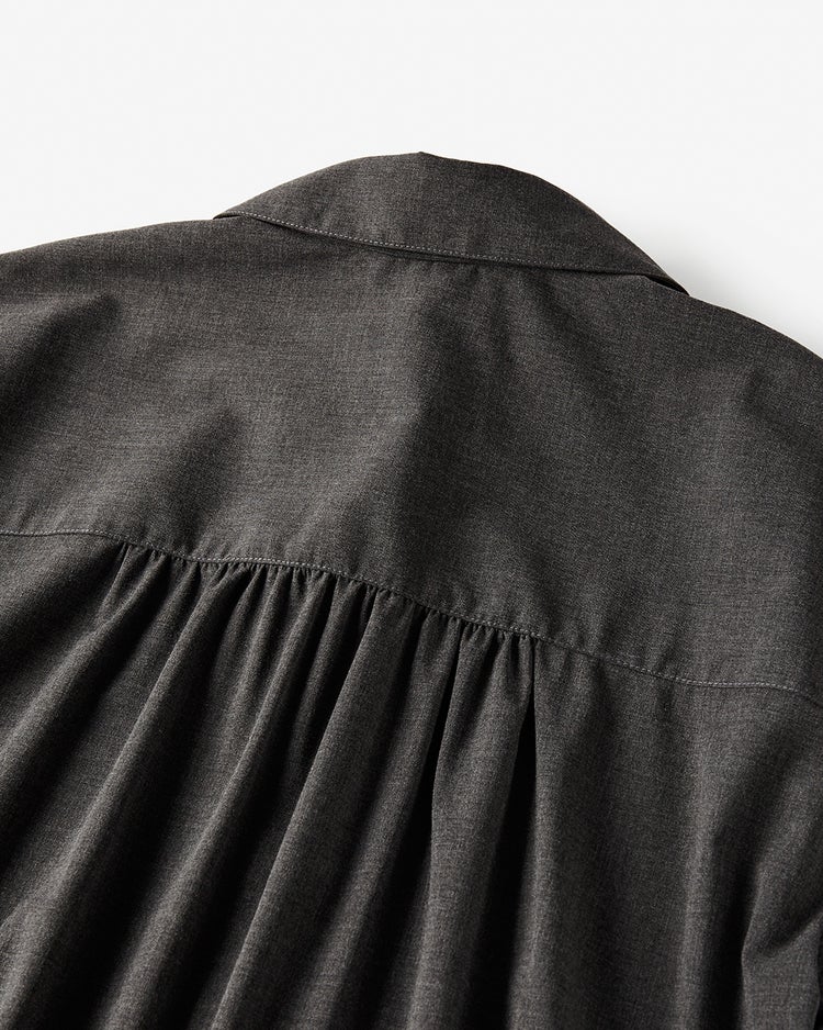 ストレッチビスコース・オーバーシャツ 詳細画像 チャコール 6