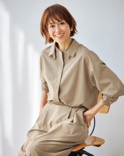 ストレッチビスコース・オーバーシャツ