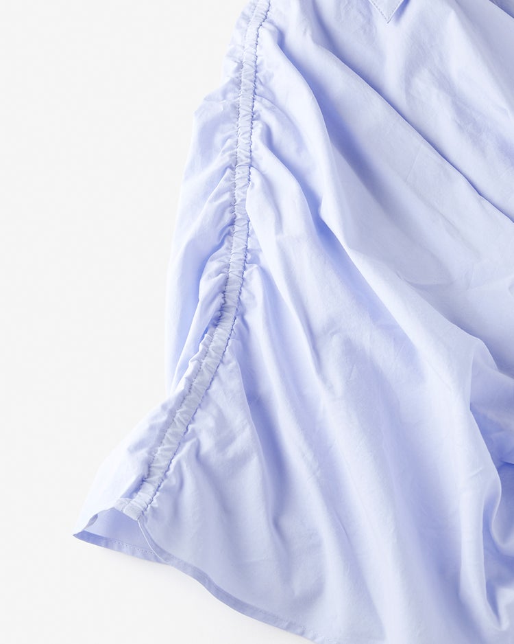 コットン混・カシュクールブラウス 詳細画像 サックス 5