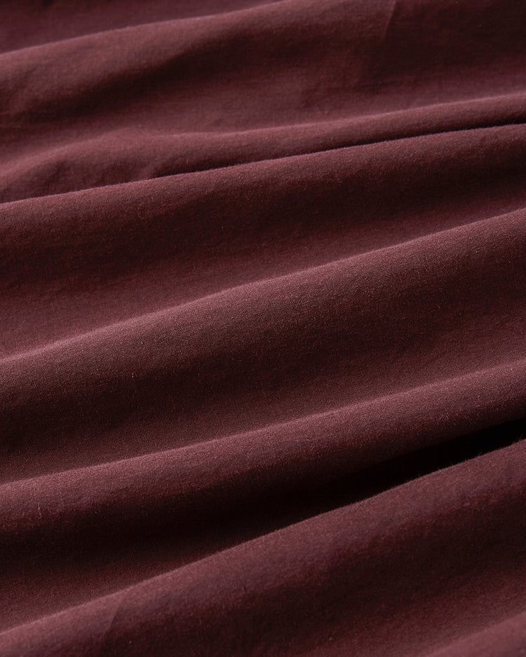 コットン混・カシュクールブラウス 詳細画像 ボルドー 3