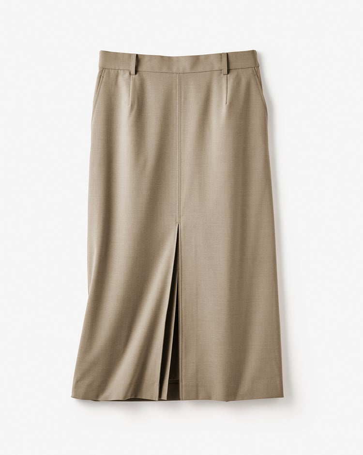 2WAYストレッチ・Iラインスカート 詳細画像 ベージュ 1