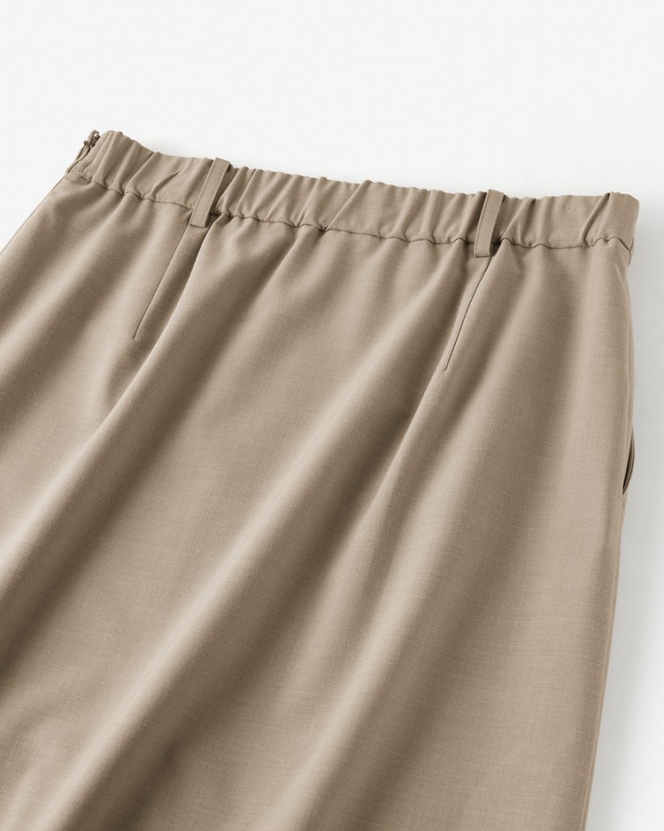 2WAYストレッチ・Iラインスカート 詳細画像 ベージュ 2