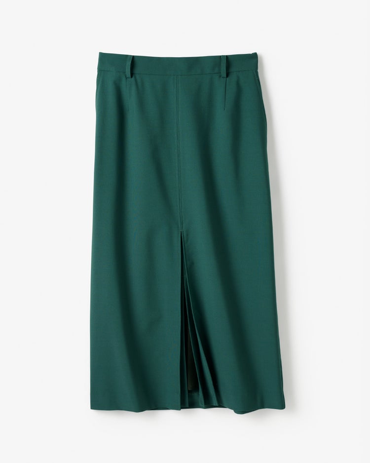 2WAYストレッチ・Iラインスカート 詳細画像 ダークグリーン 1
