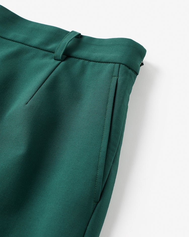 2WAYストレッチ・Iラインスカート 詳細画像 ダークグリーン 3