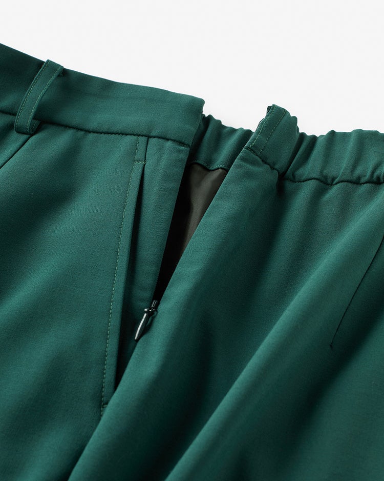 2WAYストレッチ・Iラインスカート 詳細画像 ダークグリーン 4