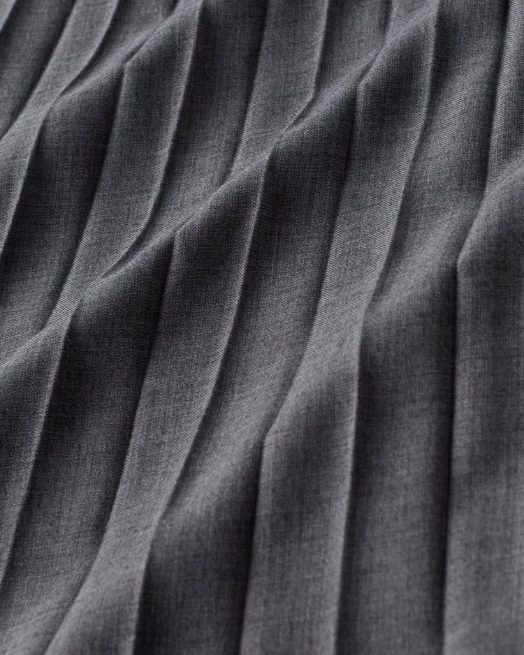 ドレープボイル・ドッキングプリーツスカート 詳細画像 グレー 6