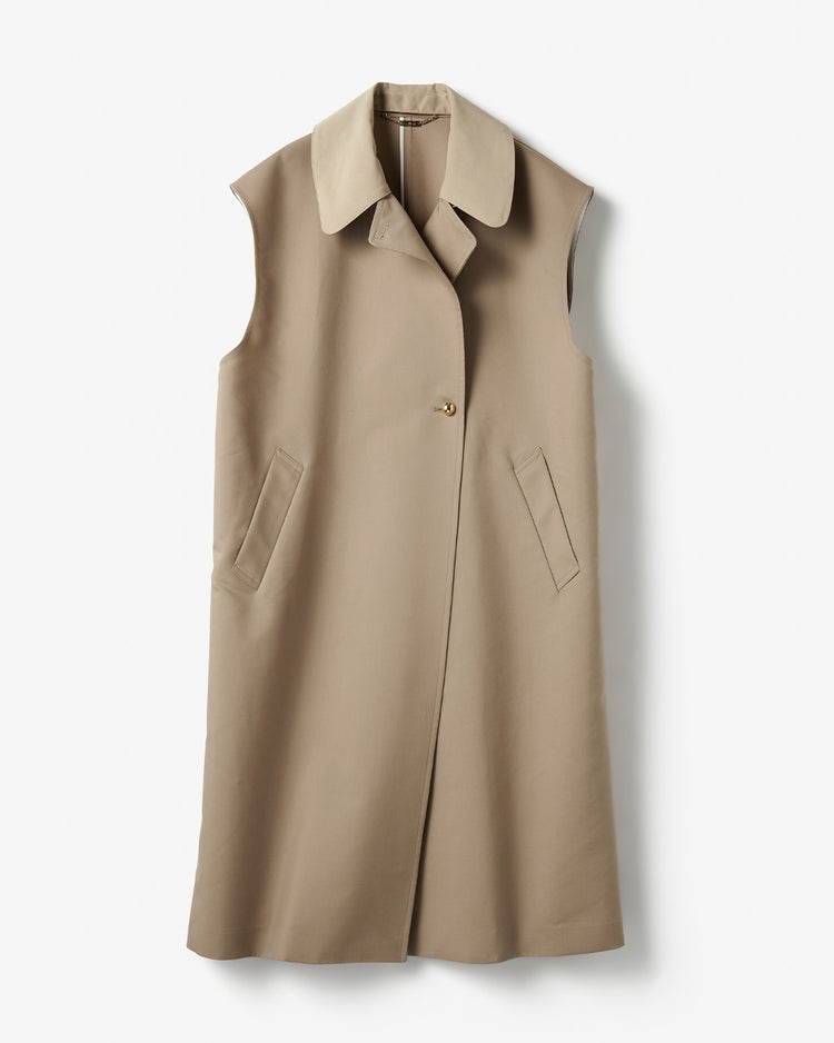 高密度ダブルクロス・ステンカラージレ 詳細画像 ダークベージュ 10