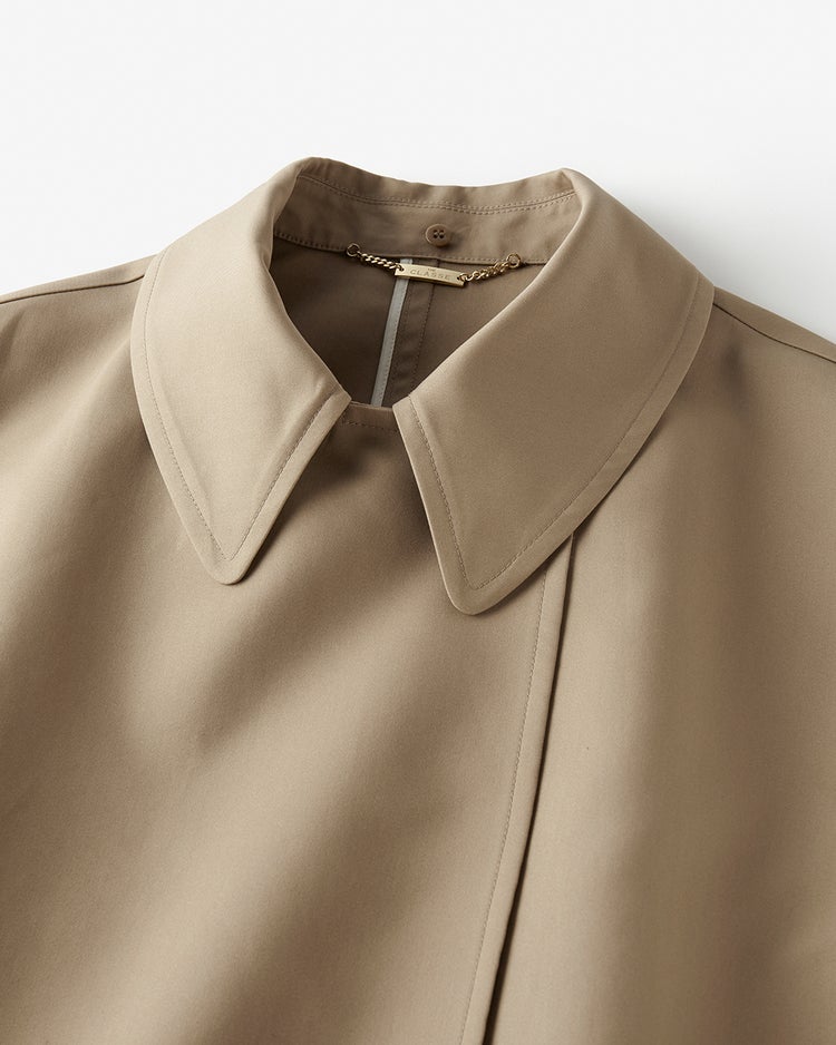 高密度ダブルクロス・ステンカラージレ 詳細画像 ダークベージュ 3