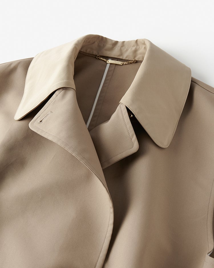 高密度ダブルクロス・ステンカラージレ 詳細画像 ダークベージュ 4