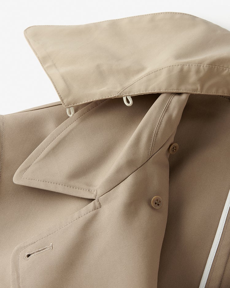 高密度ダブルクロス・ステンカラージレ 詳細画像 ダークベージュ 5